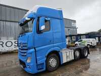 2014 Mercedes Actros 6x2 Mid Lift, Slider, Automatic Gear Box, A/C, (Reg. Docs. & Plating Certificate Available, Tested 06/25)