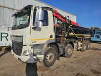 2016 DAF CF370 8x4 Tipper Lorry, Thompsons Body, Epsilon Crane, 360 Camera, Automatic Gear Box, A/C