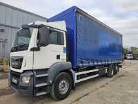 MAN TGS26.440 6x2 Rear Lift Curtainsider Lorry, Rear Steer, Reverse Camera, Manual Gear Box, A/C, (Copy of Reg. Docs. Available)