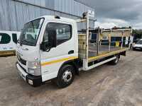 Mitsubishi Fuso 7C15 4x2 Flat Bed Lorry, Side Rails, Reverse Camera, Automatic Gear Box, (Reg. Docs. Available, Tested 7/25))