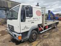 MAN 8.163 4x2 Flat Bed Lorry, PM 6.5P Rear Mounted Crane, Manual Gear Box