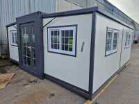 Unused 19' x 20' Compactible Portable Office, Toilet & Shower