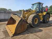 2014 CAT 966K XE Wheeled Loader, Joystick Steering, Auto Lube, Reverse Camera, WLI, A/C