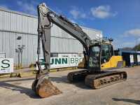 2013 Volvo EC140DL 700mm Steel Tracks, CV, Miller Hydraulic QH, Piped, Reverse Camera, A/C