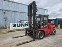 2012 Kalmar DCE90-6 Reverse Drive Diesel Forklift, 2 Stage Mast, Side Shift, Fork Positioner, A/C, Forks