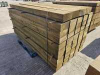 100cm x 200cm x 1800cm Wooden Sleeper (49 of)