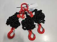 7mm 3 Leg Chainsling EWL 3mtr c/w adjusters & Latch Hooks