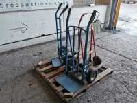 Pallet of sack trolleys