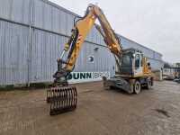 2011 Liebherr A 904 C Litronic Material Handler With Hydraulic Rotating Selector Grab, Twin Solid Wheels, Stabilizer Legs, Piped & Aux, Demo Cage, A/C